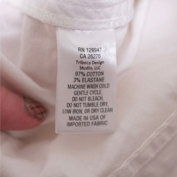 Nili Lotan Casablanca Pant Eggshell Twill Relaxed Slouchy Dropped Crotch SZ XS - Picture 7 of 7